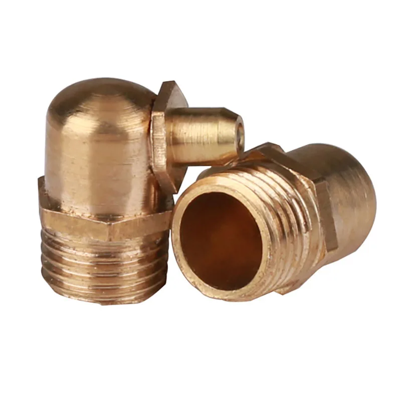 Brass Grease Zerk Nipple Fitting Straight | Screws