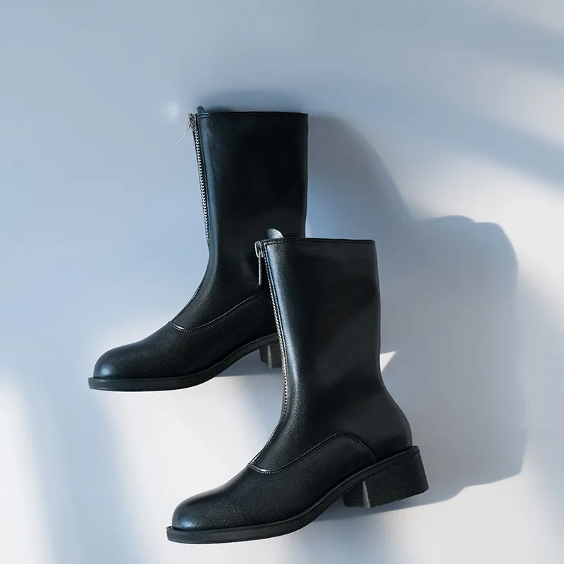 Зимняя женская обувь женские сапоги для верховой езды ботильоны на молнии