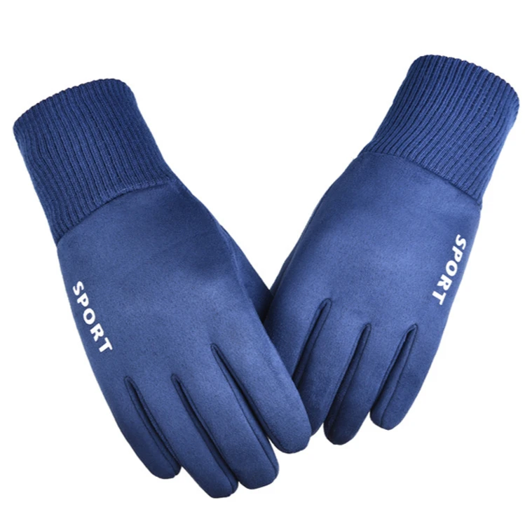 

Autumn and winter warm cycling gloves touch screen windproof warmth and velvet thickened mountaineering skiing sports gloves for