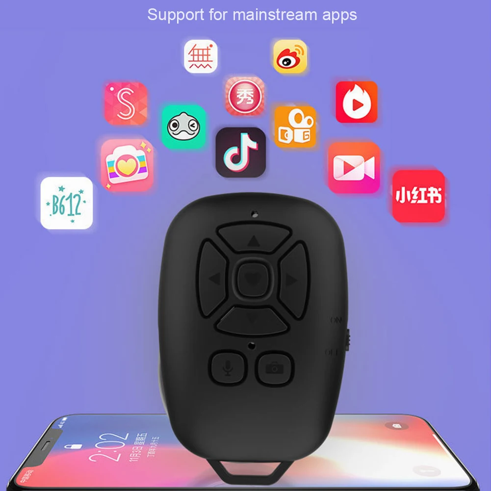 Фото Беспроводной пульт дистанционного управления ler Bluetooth-совместимая кнопка спуска Беспроводной пульт дистанционного управления ler Bluetooth-совместимая кнопка спуска