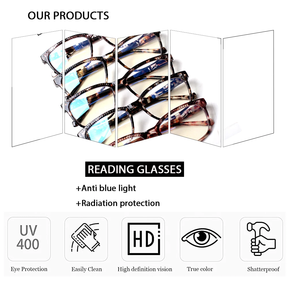 5 шт./упаковка мужские и женские очки с диоптриями + 1 0 2 3 4 | Аксессуары для одежды