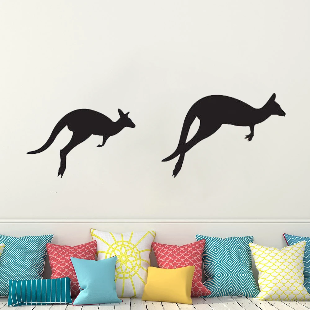

Australia Animal Watercolor Kangaroo Wall Decals Vinyl Kids Baby Room Nursery Kangaroo Livingroom Decor Stickers Murals DW20927