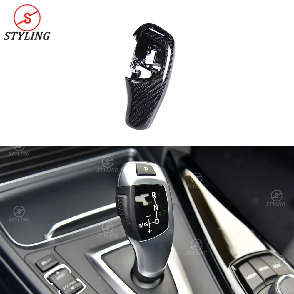 Чехол для рычага переключения передач BMW F36 F30 F33 F15 F25 F26 F01 F20 F32 F10 углеродная основа
