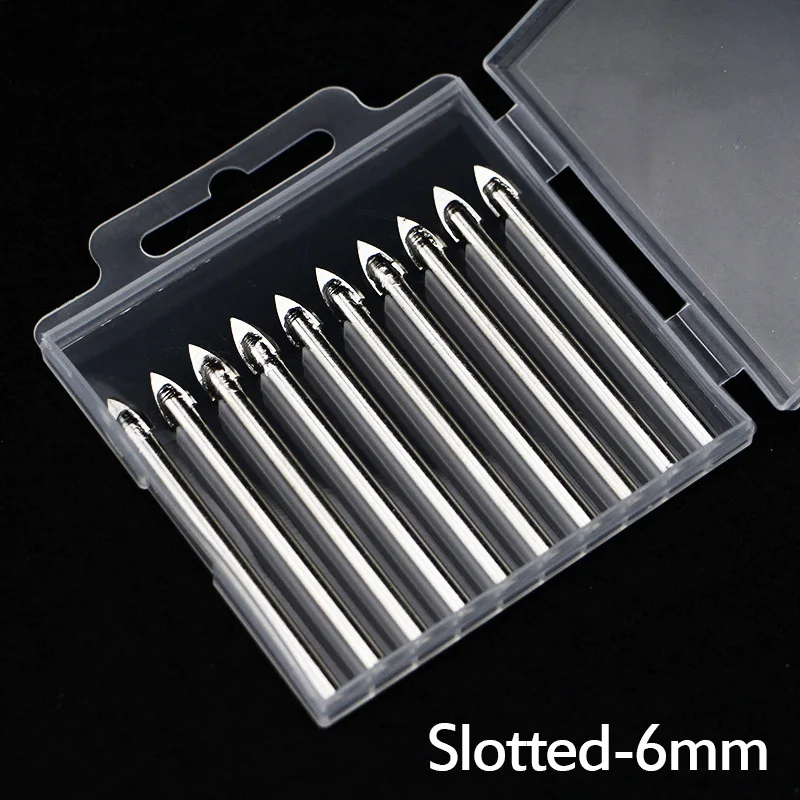 Бесплатная доставка 6 мм 8 12 стеклянные сверла для отверстий пилы твердых Хрупких