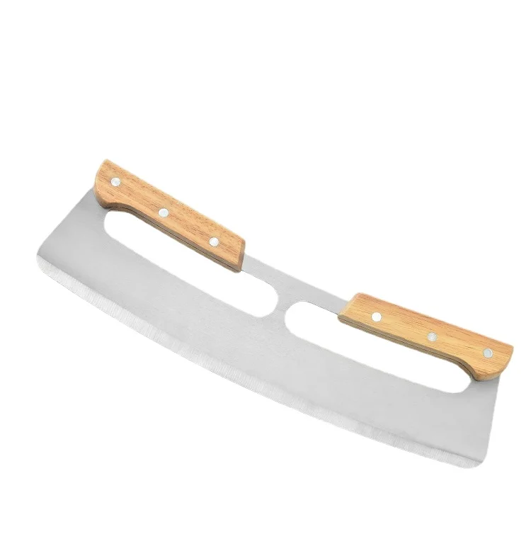 нож для пиццы Резак из нержавеющей стали кухни с чехлом разделитель двойной