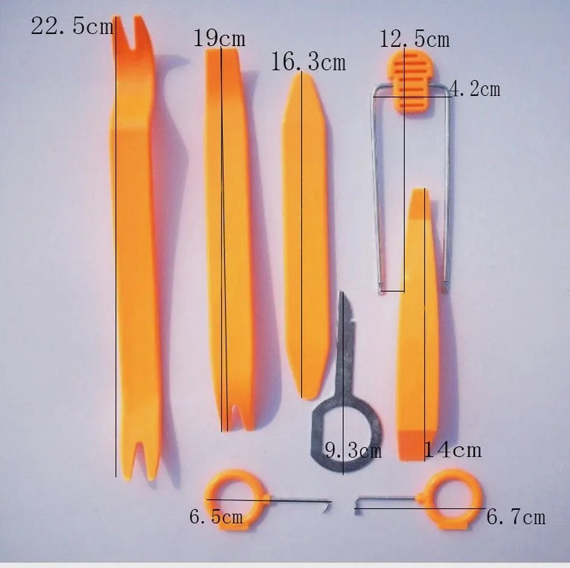 

12pcs Car Radio Door Clip Panel Trim Dash Audio Removal Open Installer Pry Tool for Auto Vehicle for BMW Audio Removal Pry