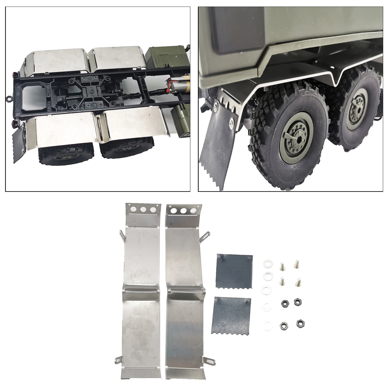 Задний брызговик для WPL 1:16 6WD B16 B36 Q63 RC модель грузовика Rock Crawler аксессуары