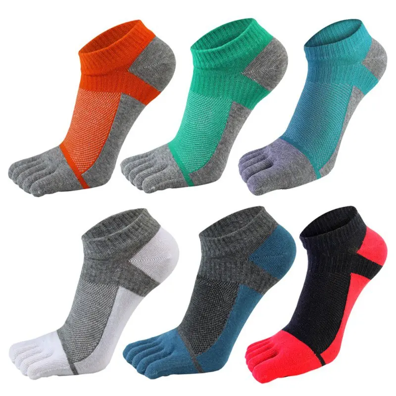 

Breathable Five Toes Socks Casual Five-finger Anti-slip Soft Short Sock Ultrathin Sports Cycling Socks Mens Ankle Cotton Socking