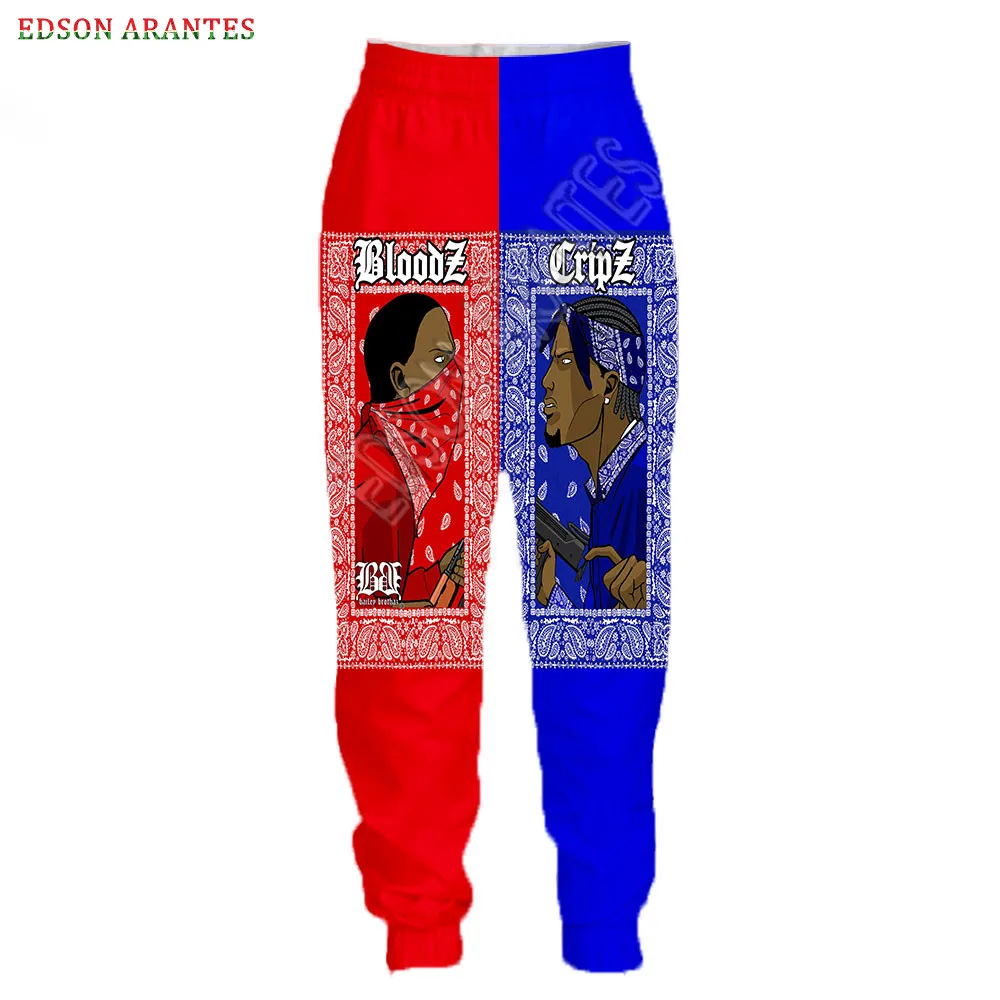 Fashion Brand New Red Blue Paisley Sweatpants Men Women Rappers 3d Print Joggers Unisex Street Hip Hop Rock Trousers Custom 7XL | Мужская
