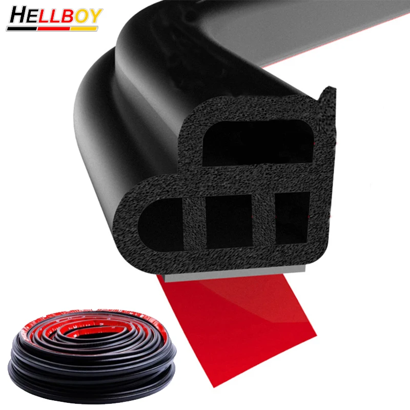 

20m Rubber Car Door Edge Sound Proof Noise Seal Strip For BMW Audi A4 B8 A3 8V 8P Q5 A5 A6 C6 A7 A8 Q3 Q7 OPEL SEAT Accessories