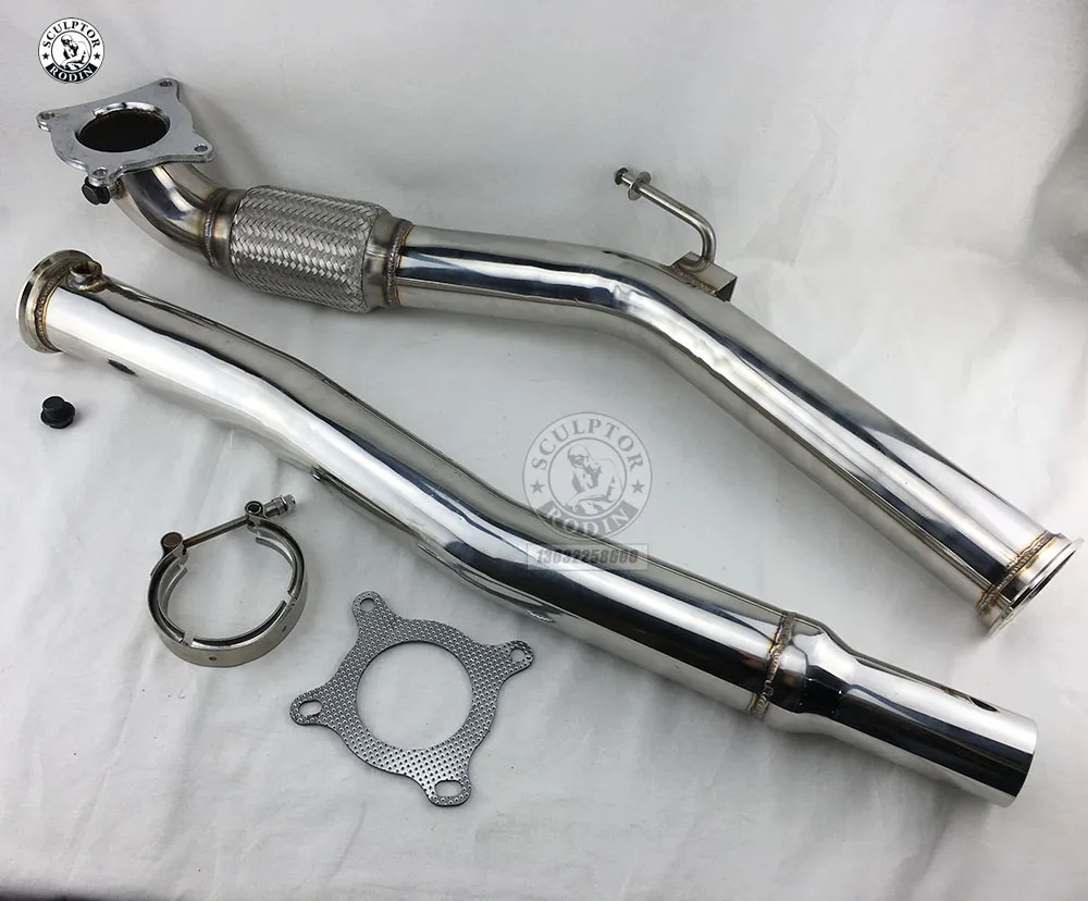 Выхлопная труба Turbo Catless 2 0 T Decat Cat delet RACING 3 ''для AU A3 FSI /SEAT LEON FR CUPRA/ V W GOLF GT I MK5