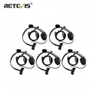 5 шт., 2Pin PTT MIC гарнитура, губка для наушников Kenwood для Baofeng, UV82, RETEVIS, H777, RT5, RT7, RT21, Ham радио