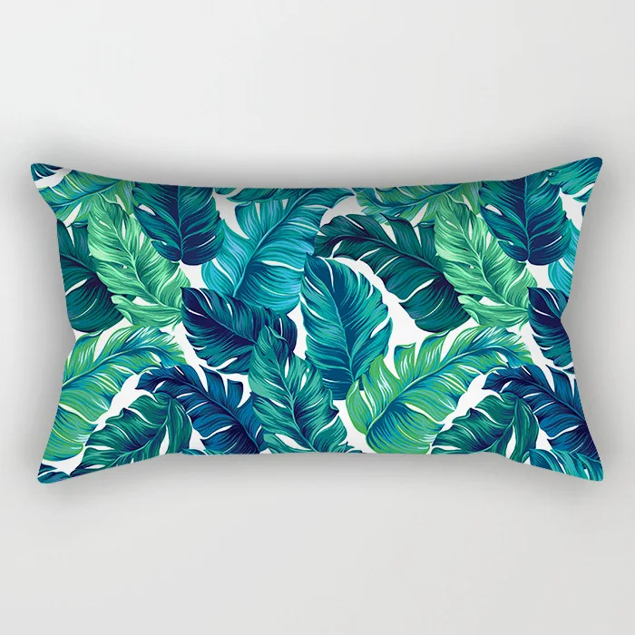 

Бирюзовый чехол для поясничной подушки 30x50 см