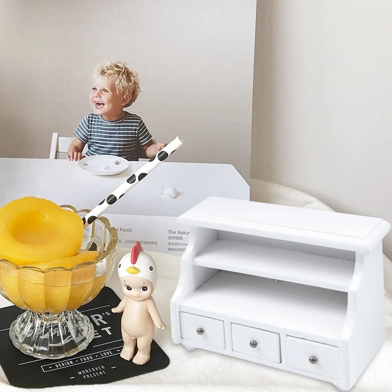 1/12 миниатюрная мебель для кукольного домика шкаф ванной туалета белый | Игрушки и