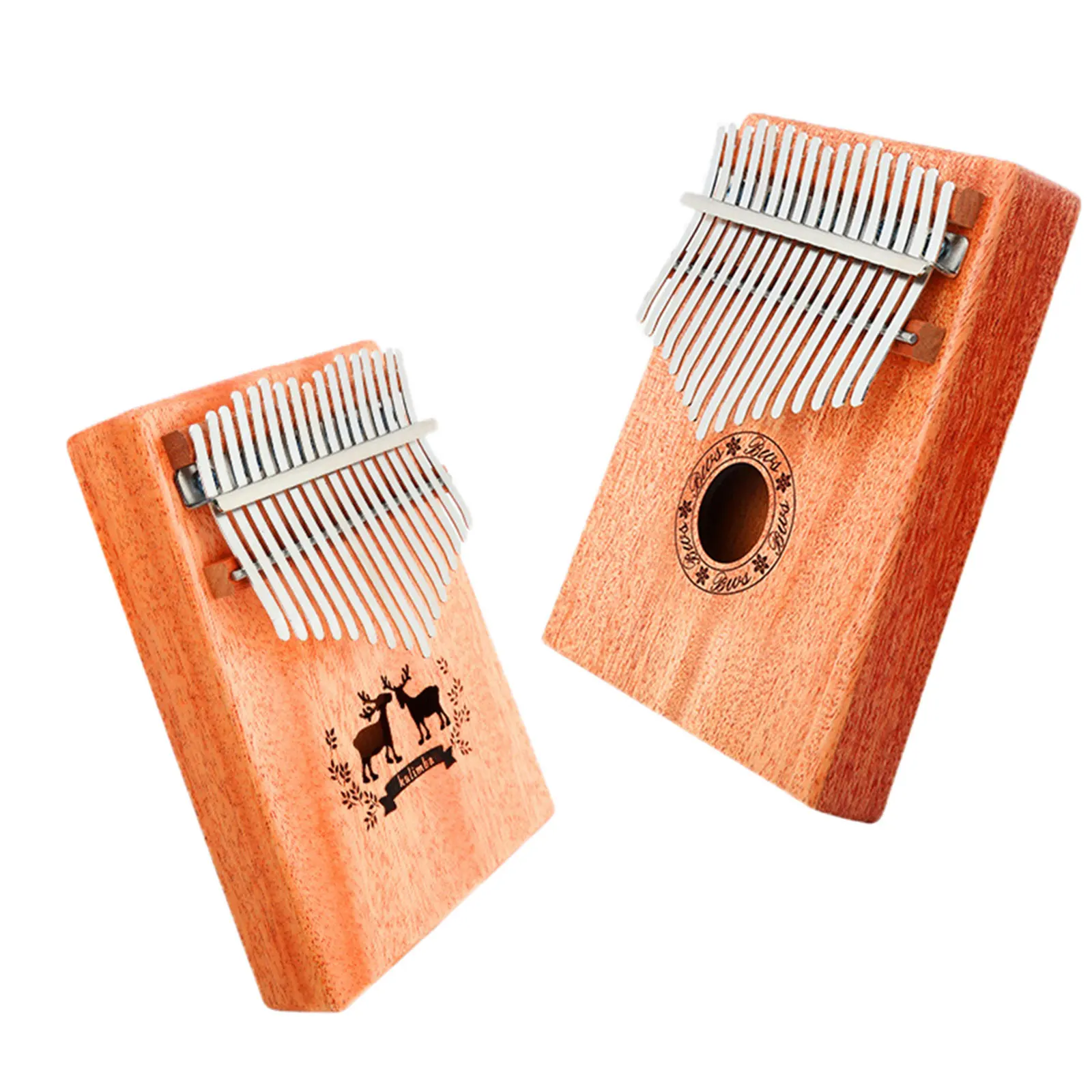 

Деревянное пианино Kalimba, портативное пианино с 17 клавишами, для начинающих
