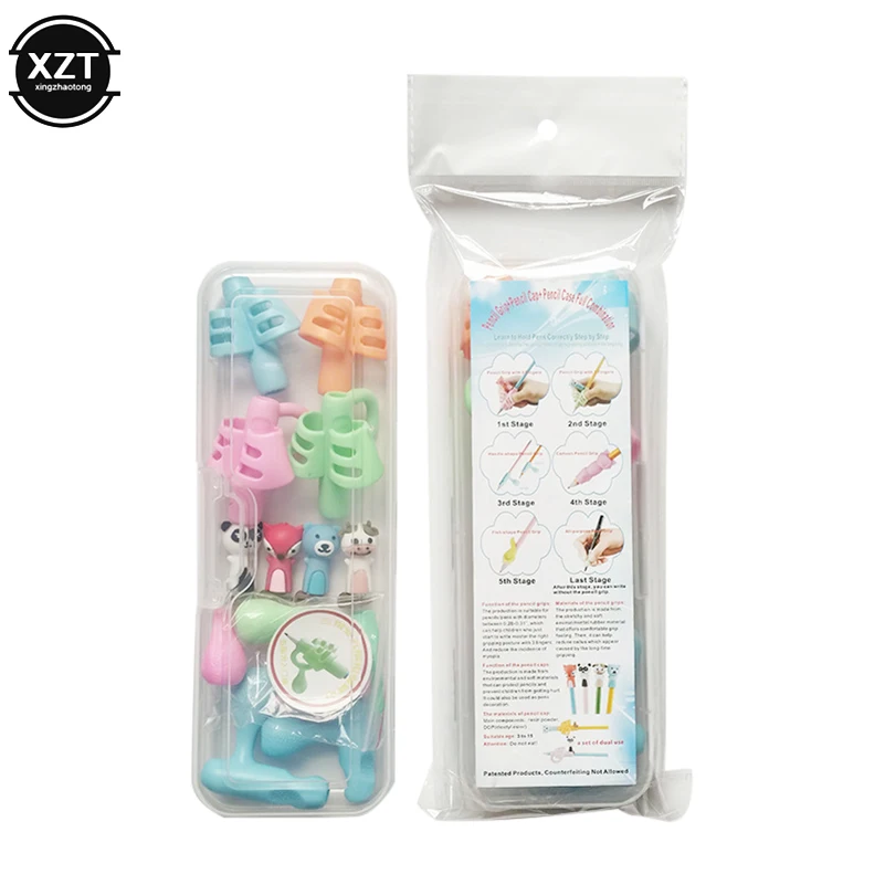 16 шт./компл. детский держатель для карандашей силиконовые инструменты