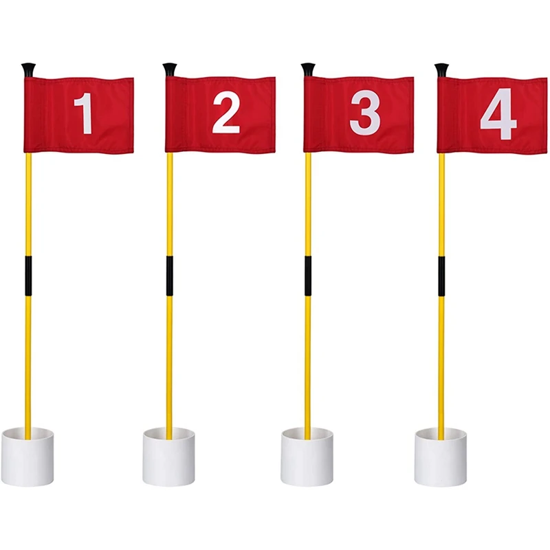 

Гольф Flagsticks, маленький размер, Грин Гольф флаг для двора клюшки для гольфа флаги отверстие чашки набор из стекловолокна, Портативный 2-х секц...