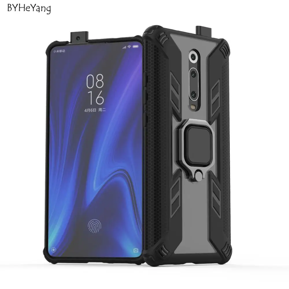 Чехол для Xiaomi Redmi K20 Pro чехол Mi 9T автомобильный магнитный держатель с кольцом
