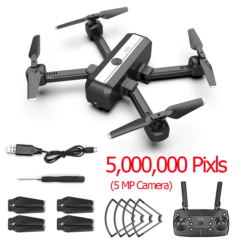 500W Camera H20 RC 4K Дрон с двойной камерой Квадрокоптер Дрон профессиональная стабильная высота вертолет Дрон камера VS ZEN K1 SG706 F11 - Цвет: 500W Camera