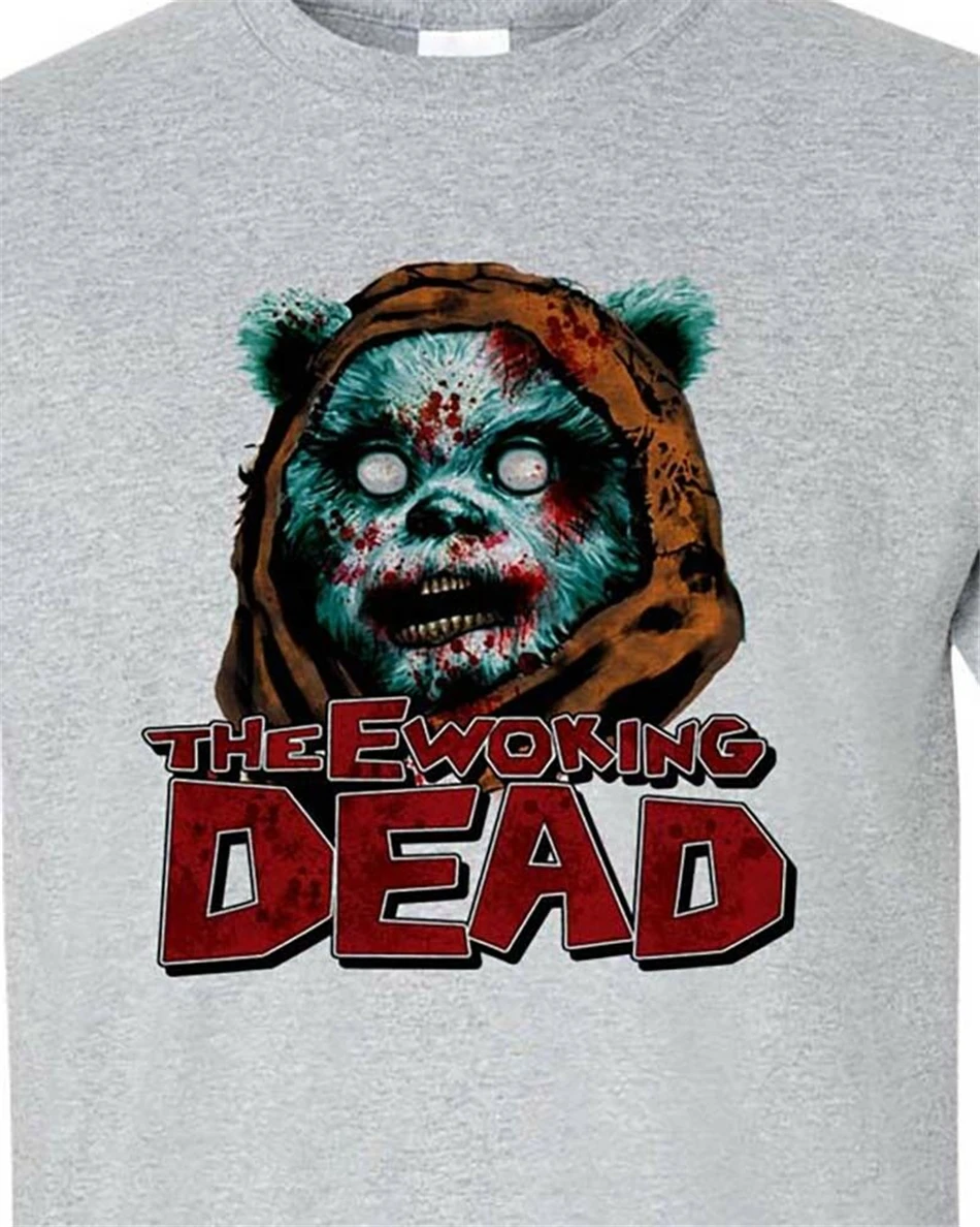 Футболка с надписью The Walking Dead Звездные Войны Джедаев серого цвета футболка всех