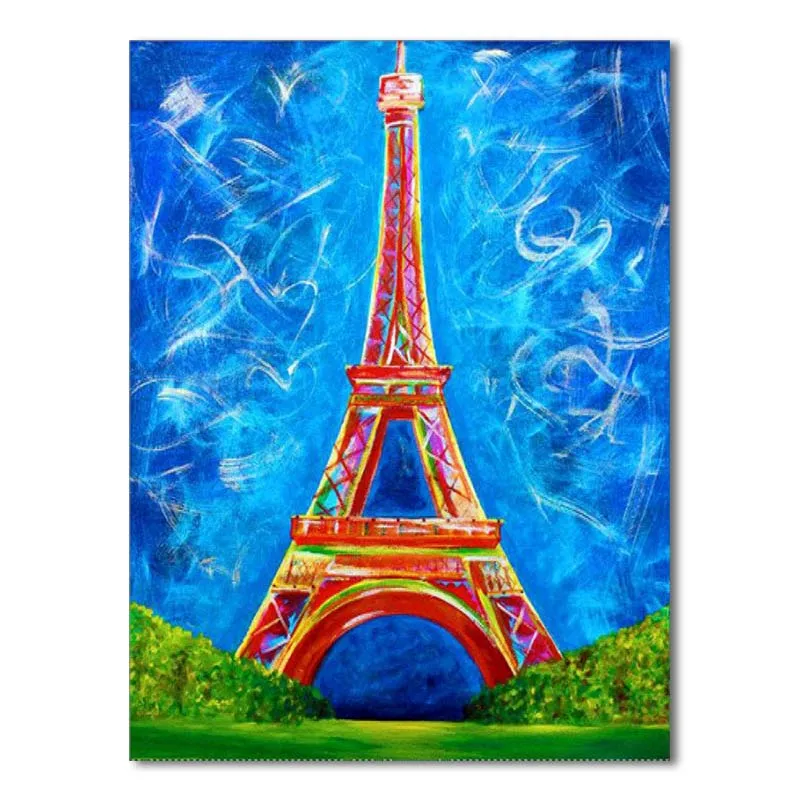 

Diamond Painting 5D Diamonds DIY Paris Tower Cross Stitch Full Square Round Embroidery Colorful Handmade Home Room Wall Decor