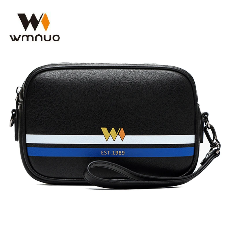 

Wmnuo 2020 бренд, с изображением букв, клатч кошельки Для мужчин кожаная сумка на плечо из натуральной кожи Для мужчин сумка-Кроссбоди из натурал...