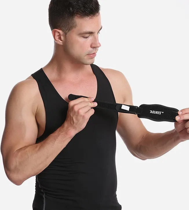 AOLIKES 1PCS Adjustable Elbow Support Golfer's Strap Pads Basketball Badminton Tennis Golf Lateral Pain Syndrome Brace New | Спорт и