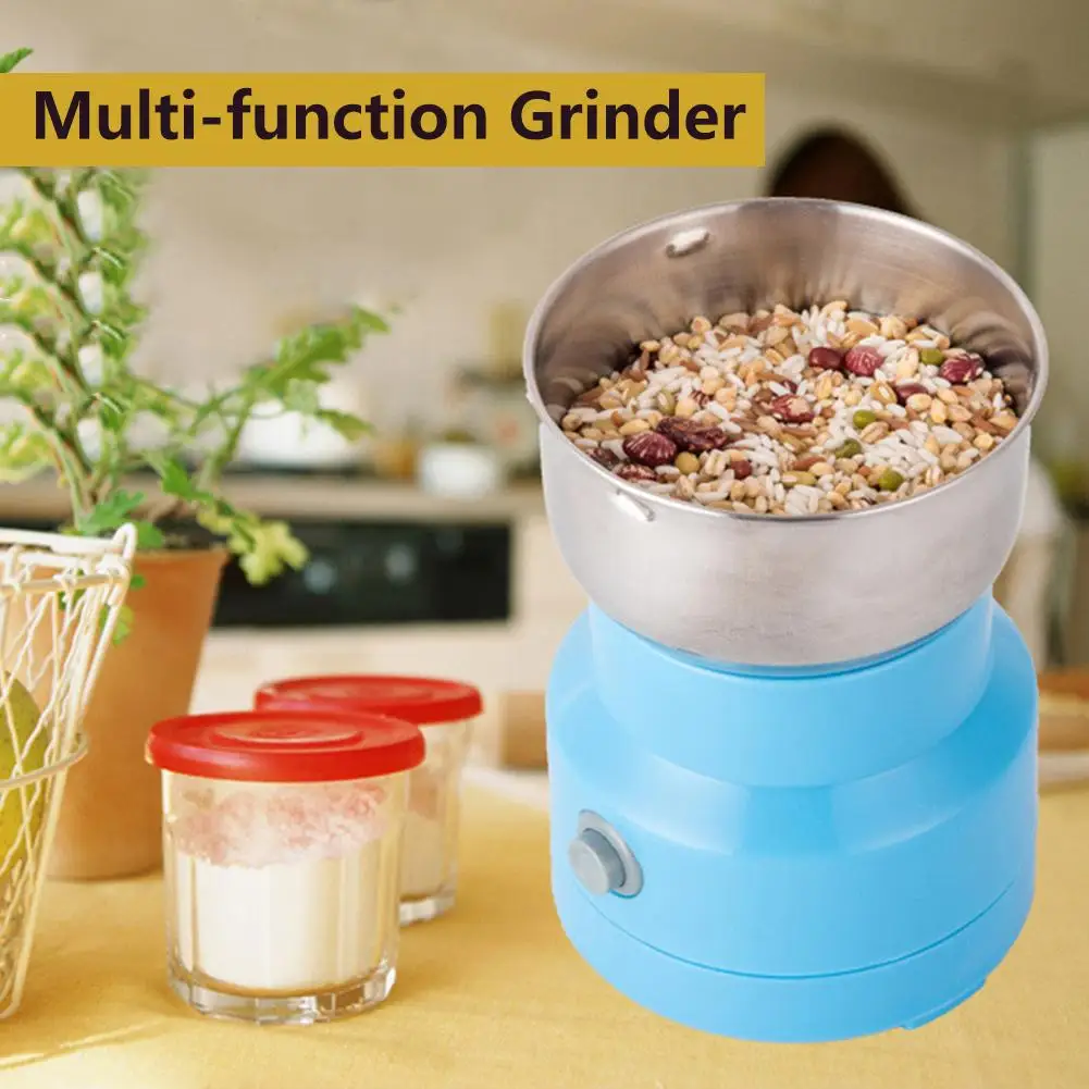 

Hot Sale Multifunctional EUUSUK Plug Coffee Grinder Stainless Steel Electric SpicesNutsGrainsCoffee Bean Grinding elegantly