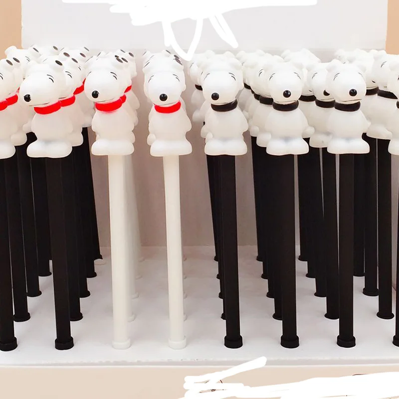 

Гелевые ручки Kawai Dog черного цвета, школьные гелевые ручки для письма, милые канцелярские принадлежности для офиса и школы, 0,5 мм, 40 шт.