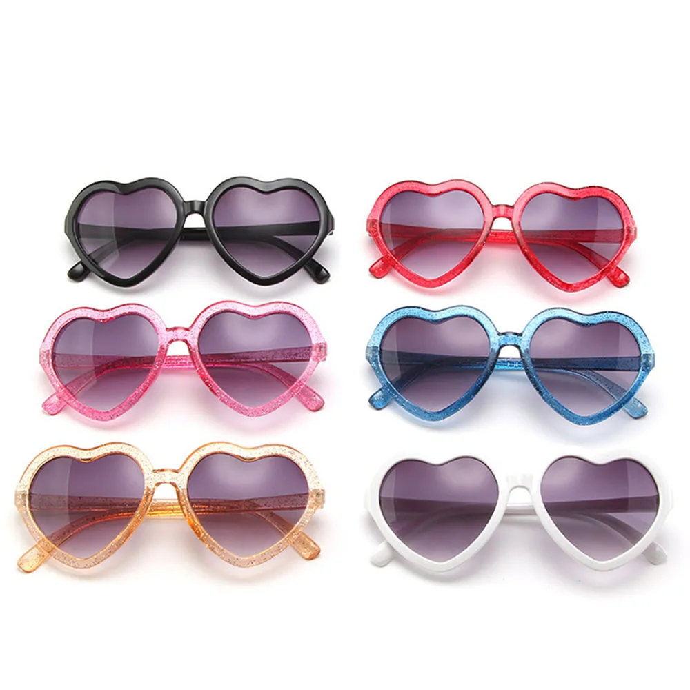 

Модные брендовые Детские солнцезащитные очки UEESHOP в форме сердца, детские милые розовые Мультяшные солнцезащитные очки в стиле ретро, очки ...