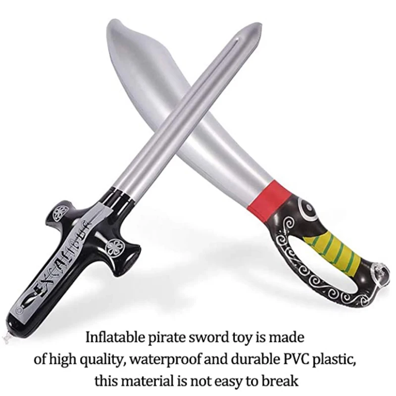 

1pcs New upgrade Inflatable Pirate Cutlass Sword Toy Loot Party Bag Fillers Wedding Swim Pool Play Toys for Children Kids