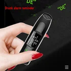 Алкотестер дыхательный Профессиональный с ЖК-экраном, цифровой детектор алкоголя с выдувкой воздухом, питание от USB, брелок для ключей
