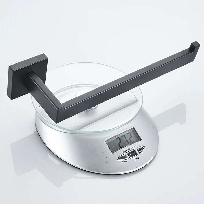 Набор оборудования для ванной из нержавеющей стали 304 Черный Матовый держатель