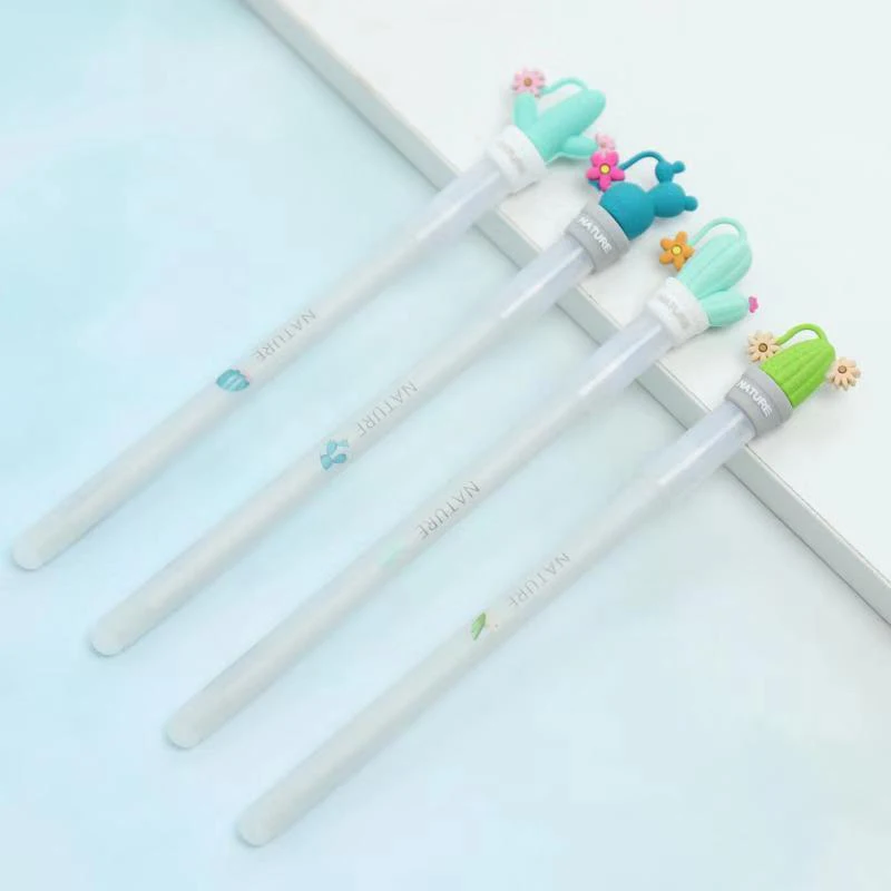 Милая Ручка Кактус кавайные нейтральные ручки 0 5 мм креативное растение в горшке