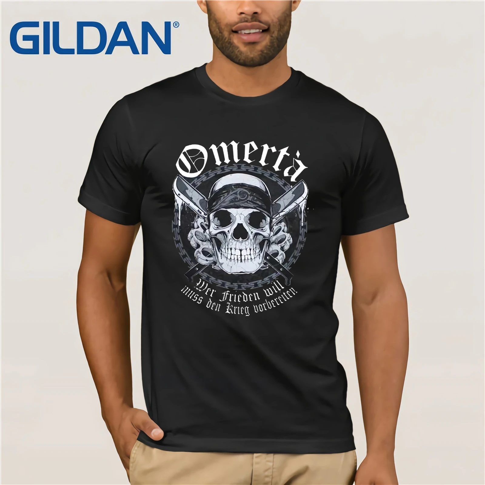 

Detail Feedback Questions about Omerta Krieger print cotton casual o-neck T shirt