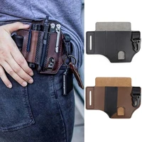 tactical multifunction belt new multitool leather sheath pocket portable muti tool storage bag for hunting camping
