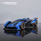 Maisto 1:18 Новинка Горячая Распродажа Lamborghini V12 VISION GRAN TURISMO, модель из синего сплава, литье под давлением, коллекция украшений для автомобиля, подарок