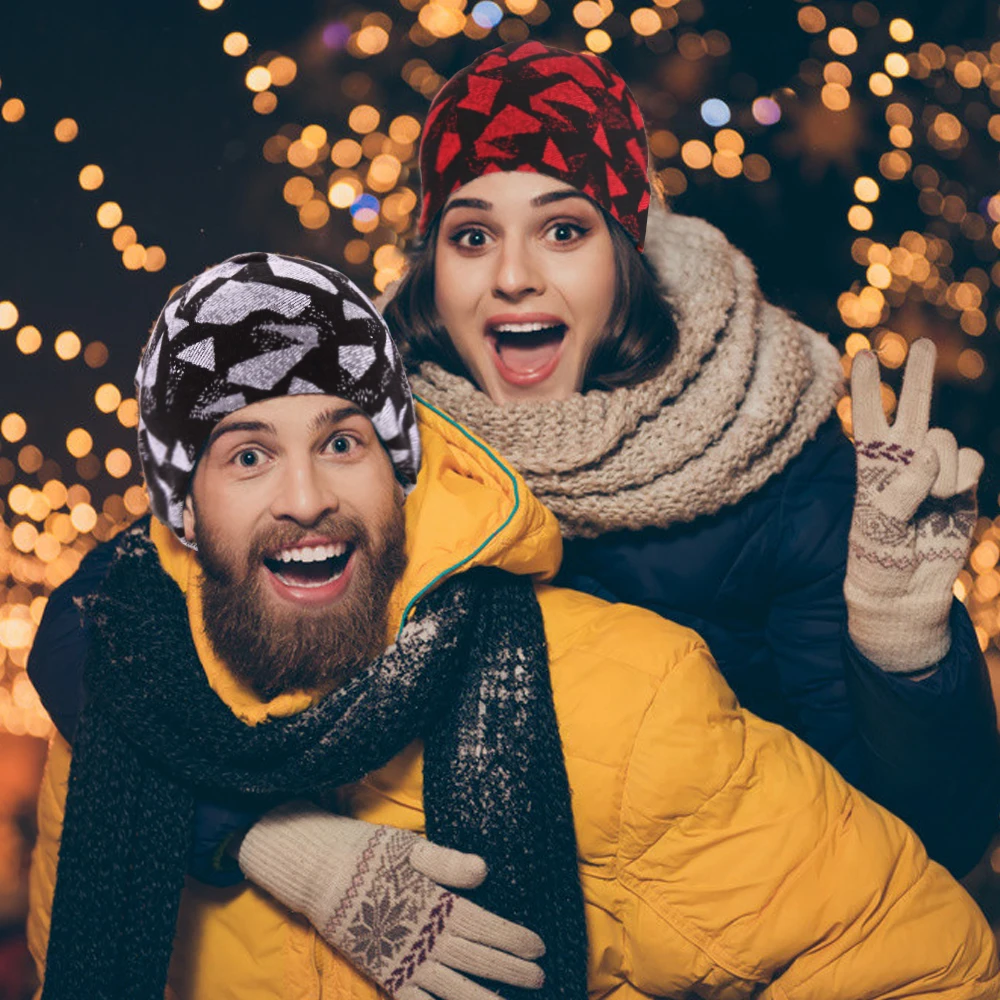 мужская Вязание кепка зима Пара шляпа грелкабег бейсболка Спортивная велокепка