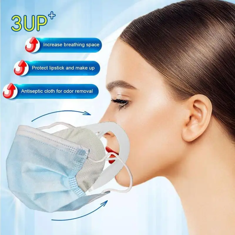 

1Pc Mask Anti-boring Holder Wormwood Cloth Cover Antibacterial Deodorant Mask Holder Washable Replacement Inner Pad Mask F4K8