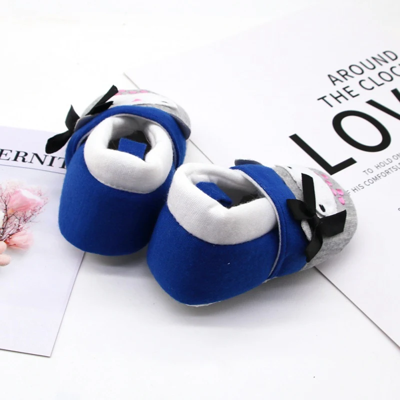 

Baby Girls Princess Shoes Infant Toddler Crib Baby Kids First Walkers Cotton Bow Soft Soled Anti-Slip Shoes New Arrival