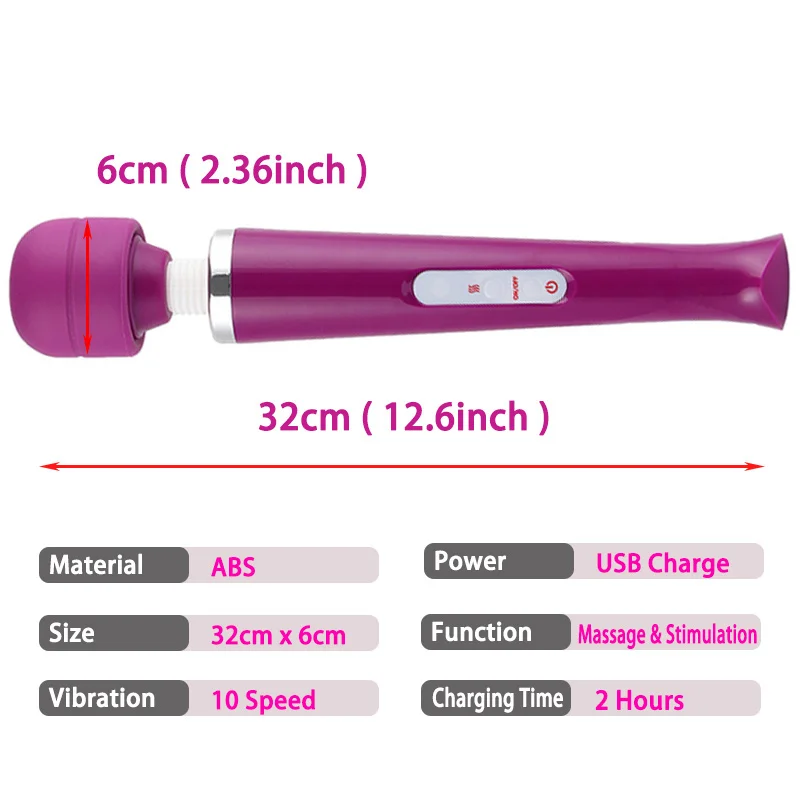 Огромная Волшебная палочка массажер вибраторы для женщин мастурбатор секс