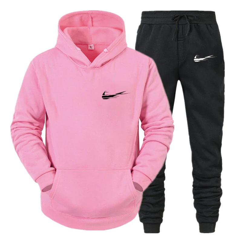 

Autumn Winter The New Men Clothing Sets Tracksuit 2 Piece Sets Hoodies+Pants Men's Sports Suit 2020 Brand Sportswear