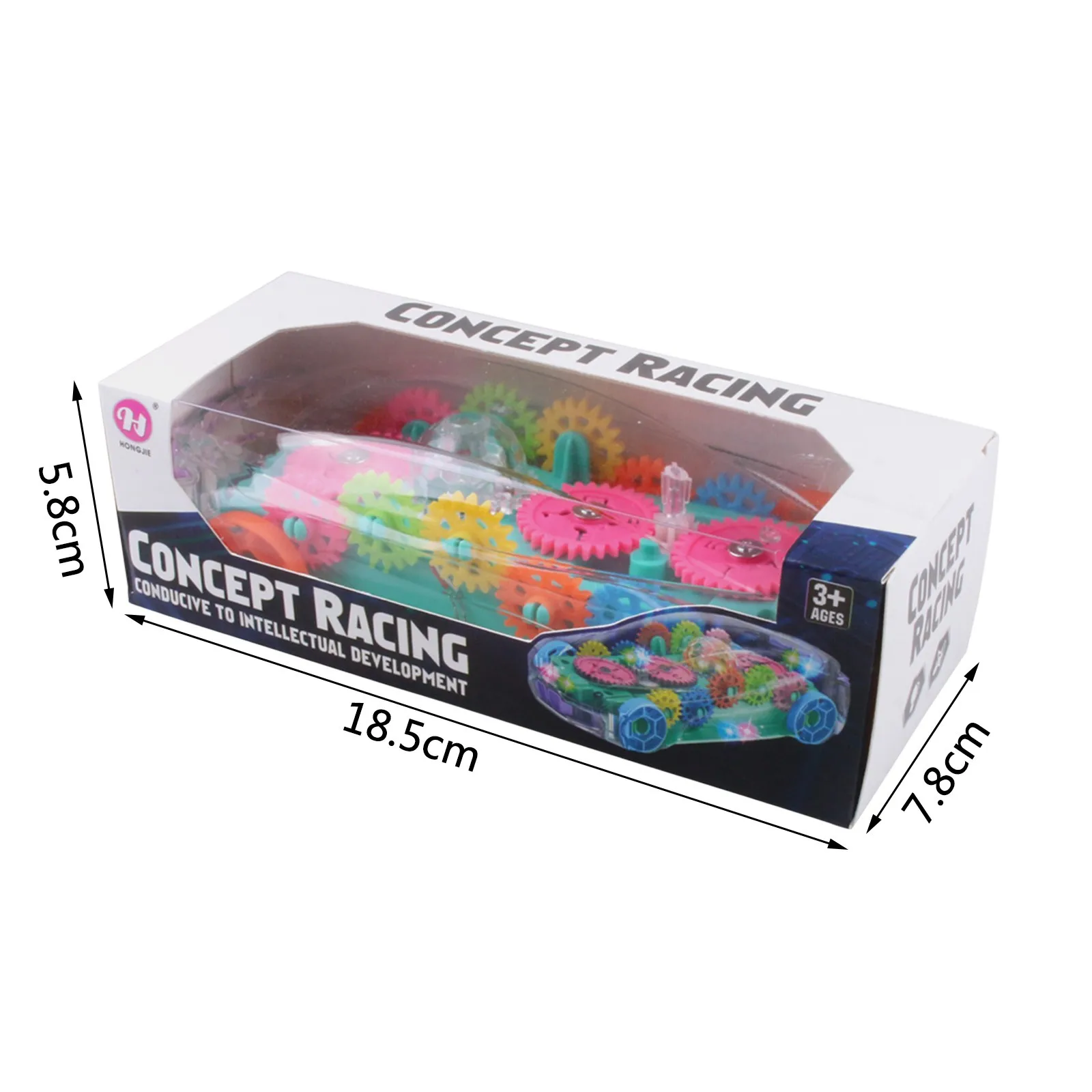 

Children's Toy Car Electric Transparent Kids Boys Girls 360 Rotation Universal Wheel Gear Car With Flashing brinquedos menino
