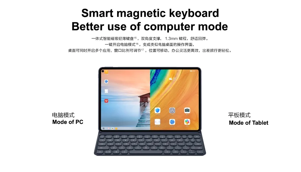 HUAWEI MatePad Pro 10,8 дюймовый планшетный ПК с 7нм процессором Kirin 990 многоэкранный рабочий Wifi 4G sim-слот телефон type-C