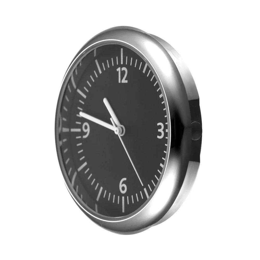 

1pc Car Clock Stainless Steel Electronic Watch LCD Screen Large Digital LCD Display Digital With Self-Adhesive Car Accessories