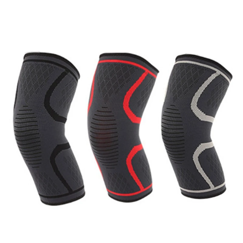 

1Pc Elastic Knee Pads Nylon Sports Fitness Kneepad Fitness Gear Patella Brace Protector Running Basketball Volleyball Support
