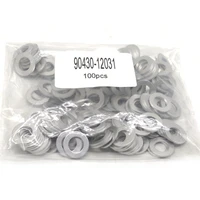 set of 100pcs for toyota for scion for lexus washers seals rings oil drain plug gaskets crush oem 90430 12031 90430 12018