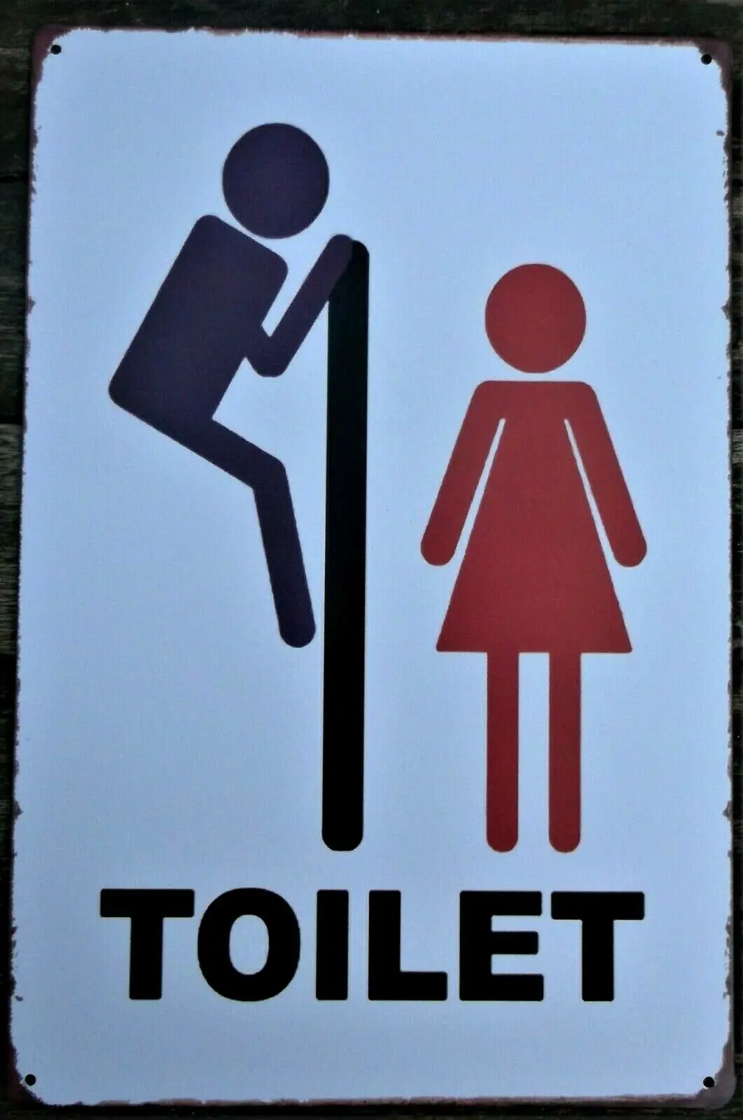 

Toilet retro vintage poster metal tin sign cafe pub garage kitchen bathroom