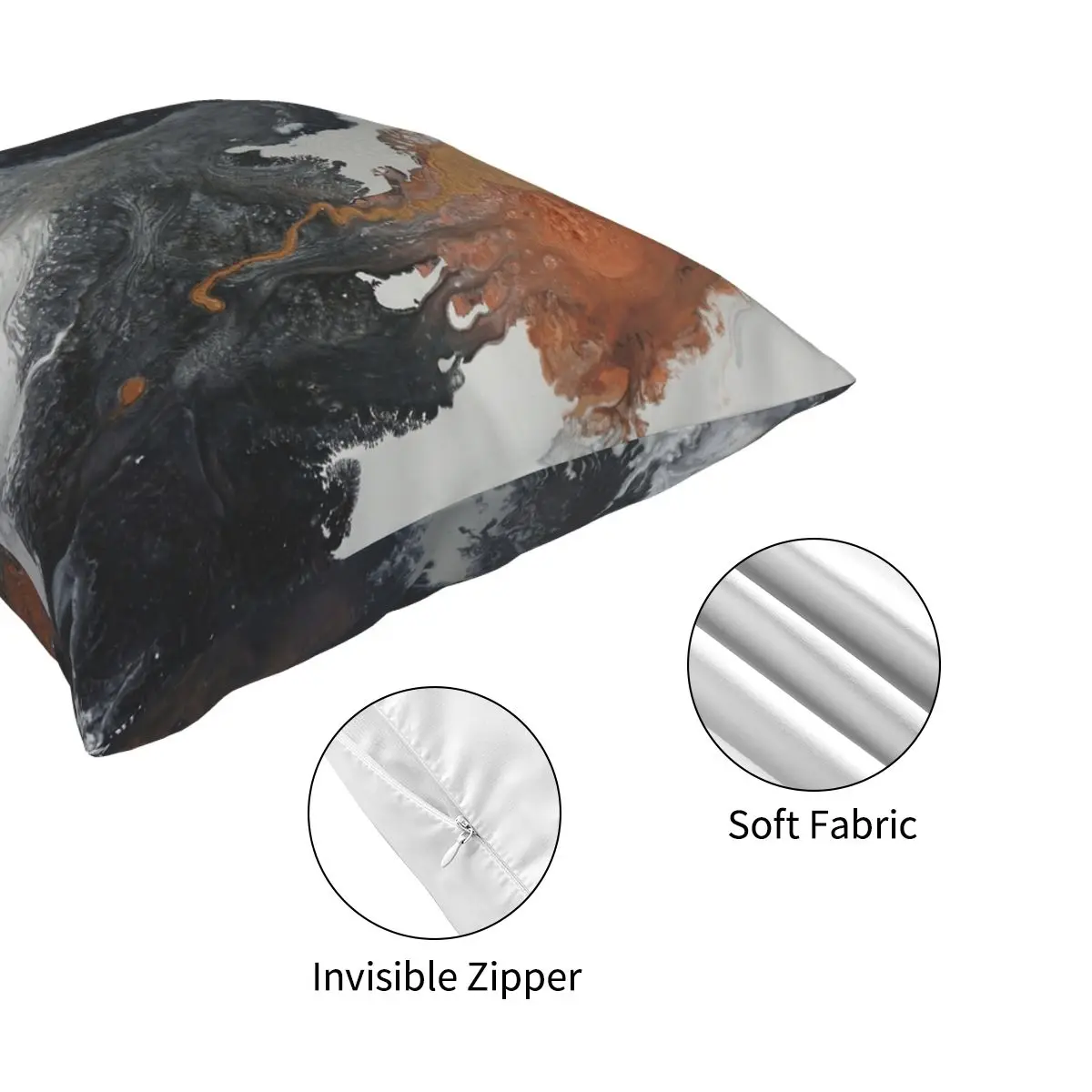 Моно медный чехол для подушки полиэстеровый декоративный с принтом комнаты