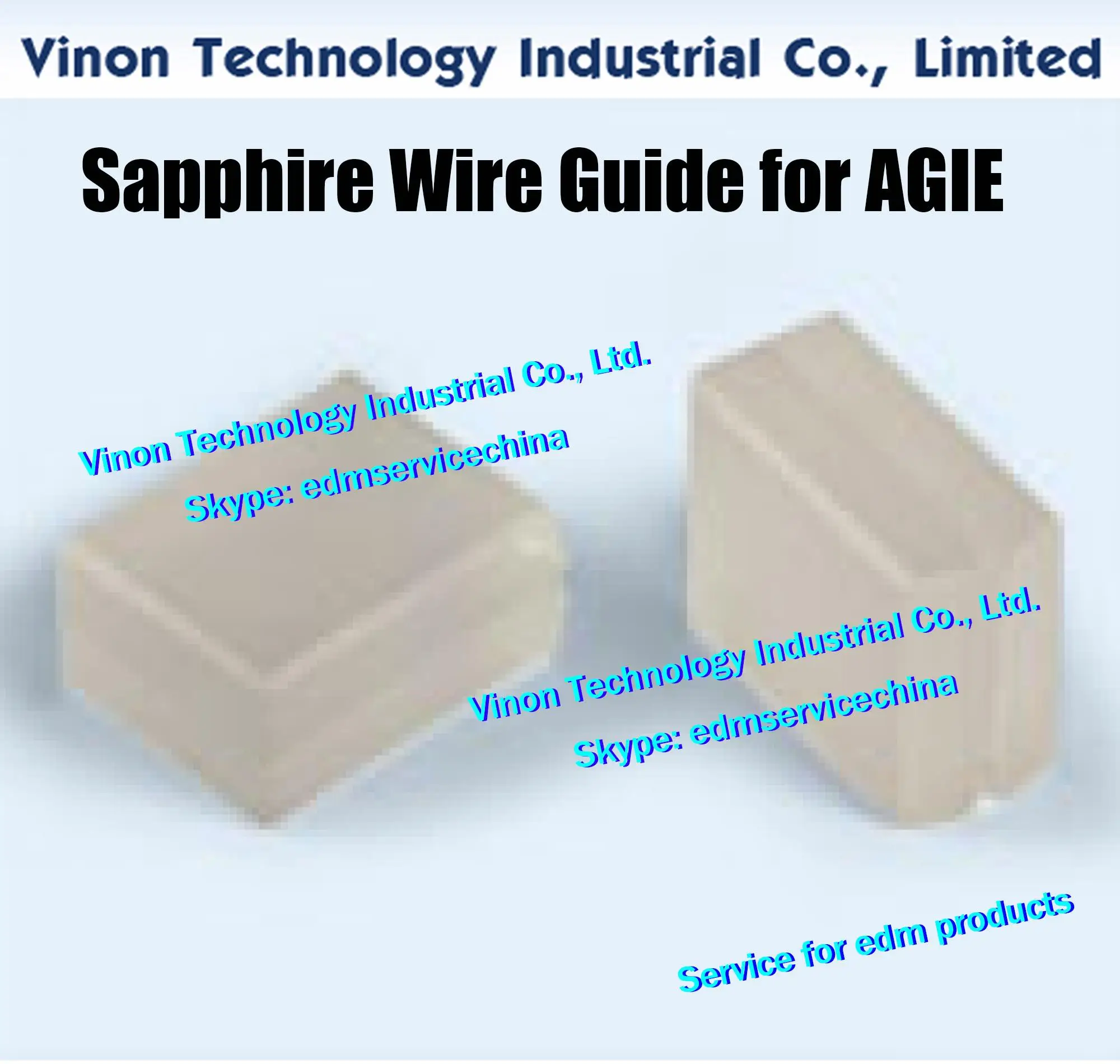 

158.303, 170.973, 158.313 edm Sapphire Wire Guide d=0.30mm for Agie DEM 315 machine 158.303.8, 170.973.2, 158.313.7,